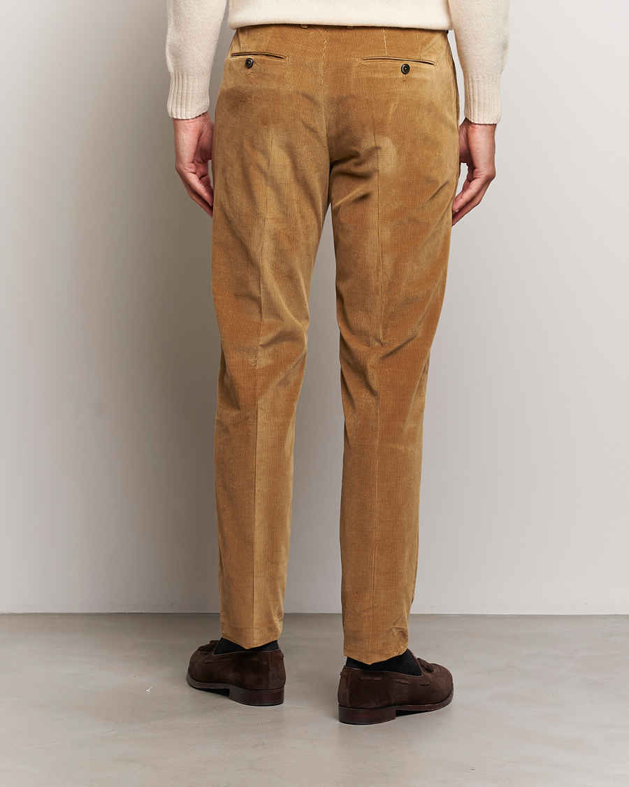 Herre | Bukser | PT01 | Slim Fit Corduroy Trousers Brown
