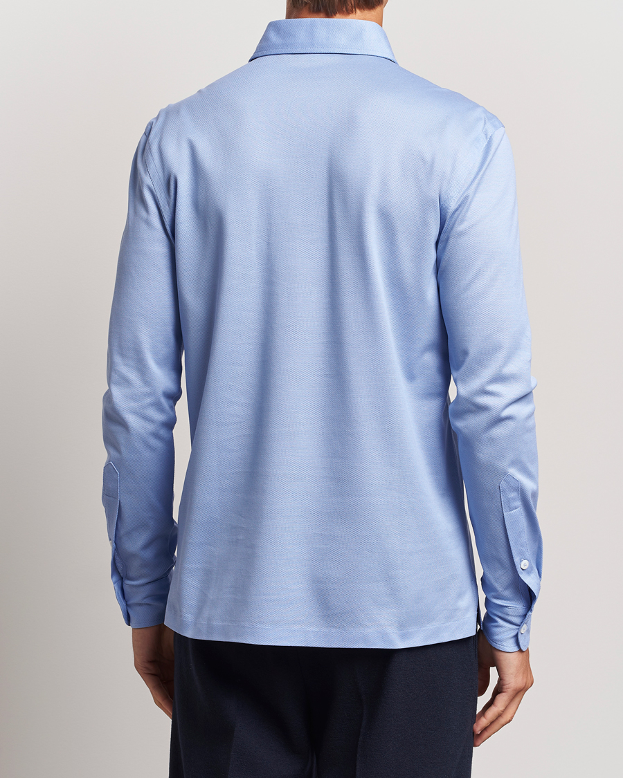 Herre | Trøjer | Ralph Lauren Purple Label | Long Sleeve Polo Light Blue