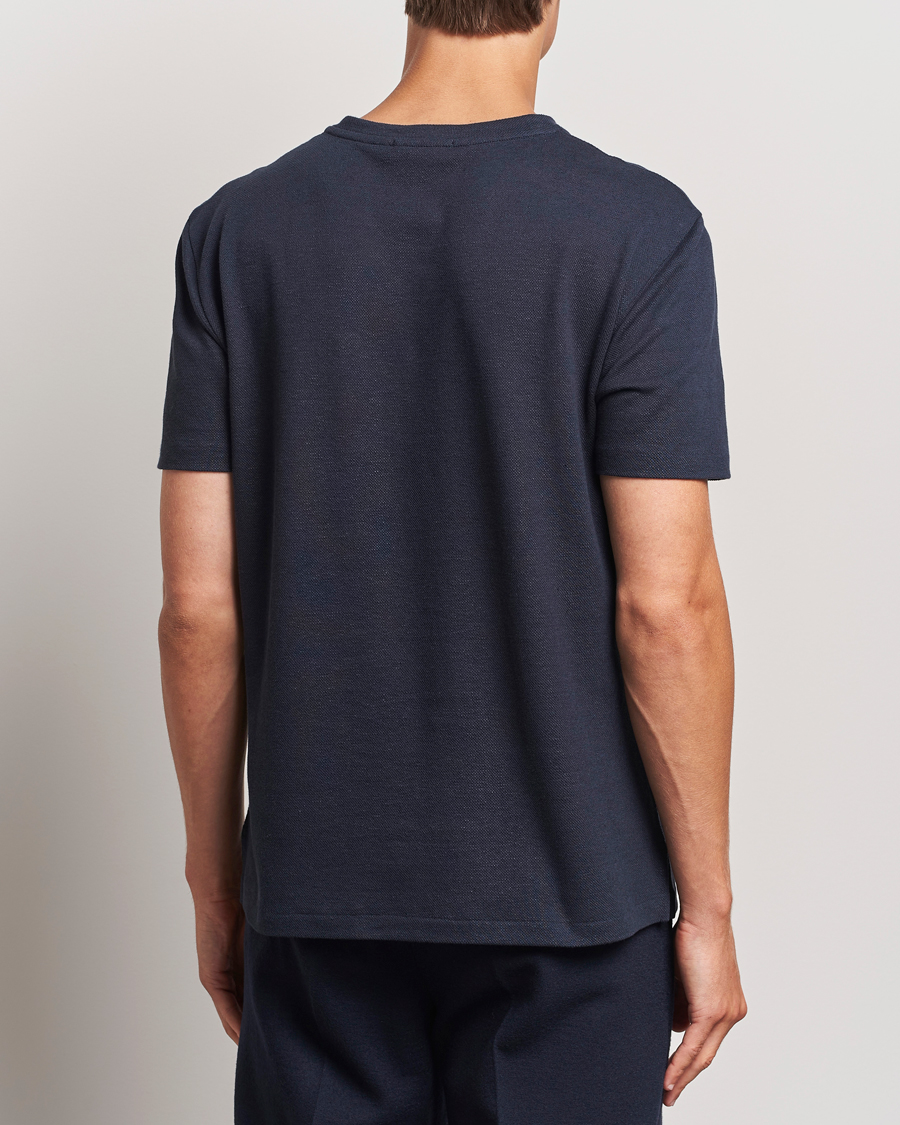 Herre | T-Shirts | Ralph Lauren Purple Label | Knitted Pocket T-Shirt Navy