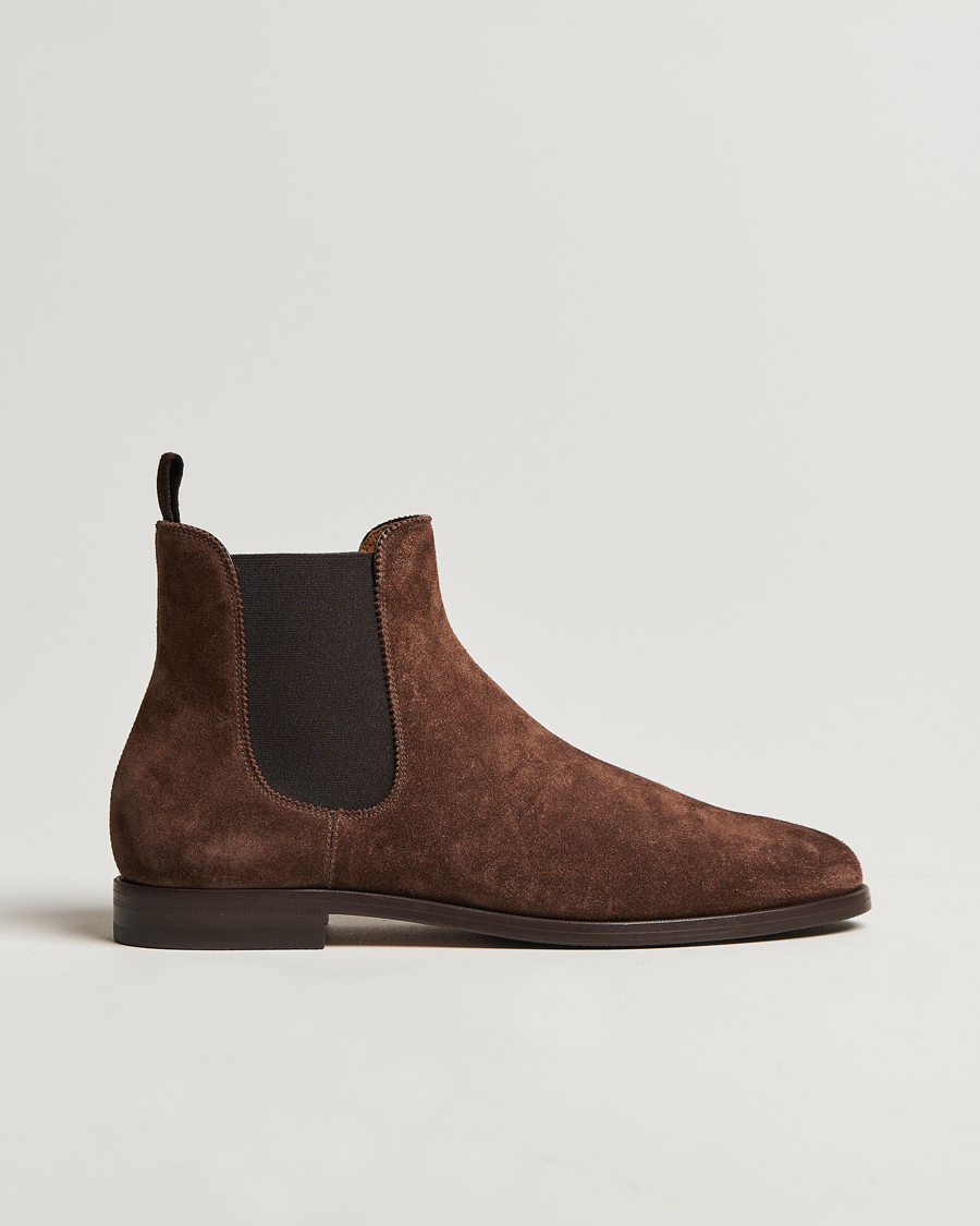 Herre | Ralph Lauren Purple Label Chelsea Boots Dark Brown Suede | Ralph Lauren Purple Label | Chelsea Boots Dark Brown Suede