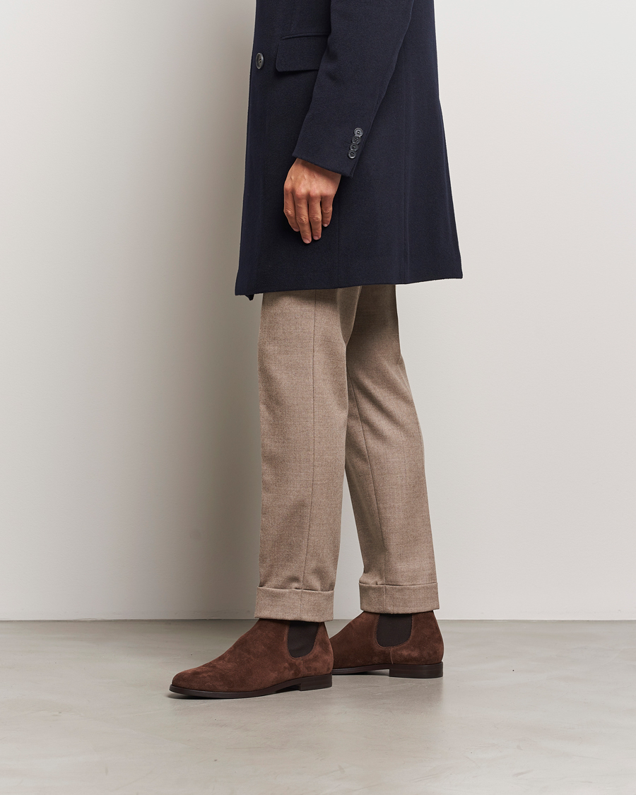 Herre | Ralph Lauren Purple Label Chelsea Boots Dark Brown Suede | Ralph Lauren Purple Label | Chelsea Boots Dark Brown Suede