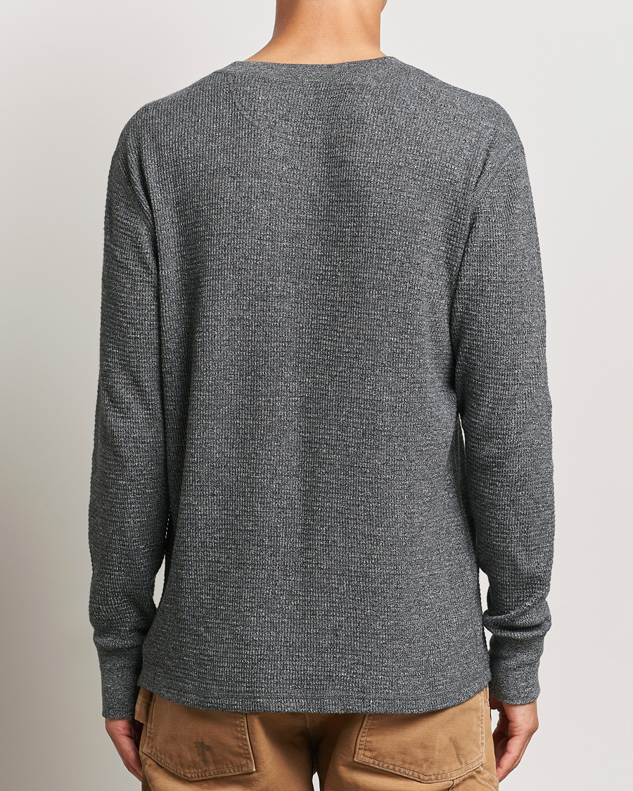Herre | Trøjer | RRL | Long Sleeve Henley Charcoal Heather