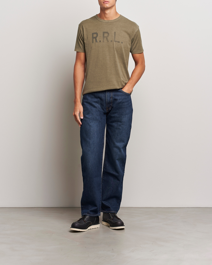 Herre | T-Shirts | RRL | Graphic Short Sleeve T-Shirt Olive