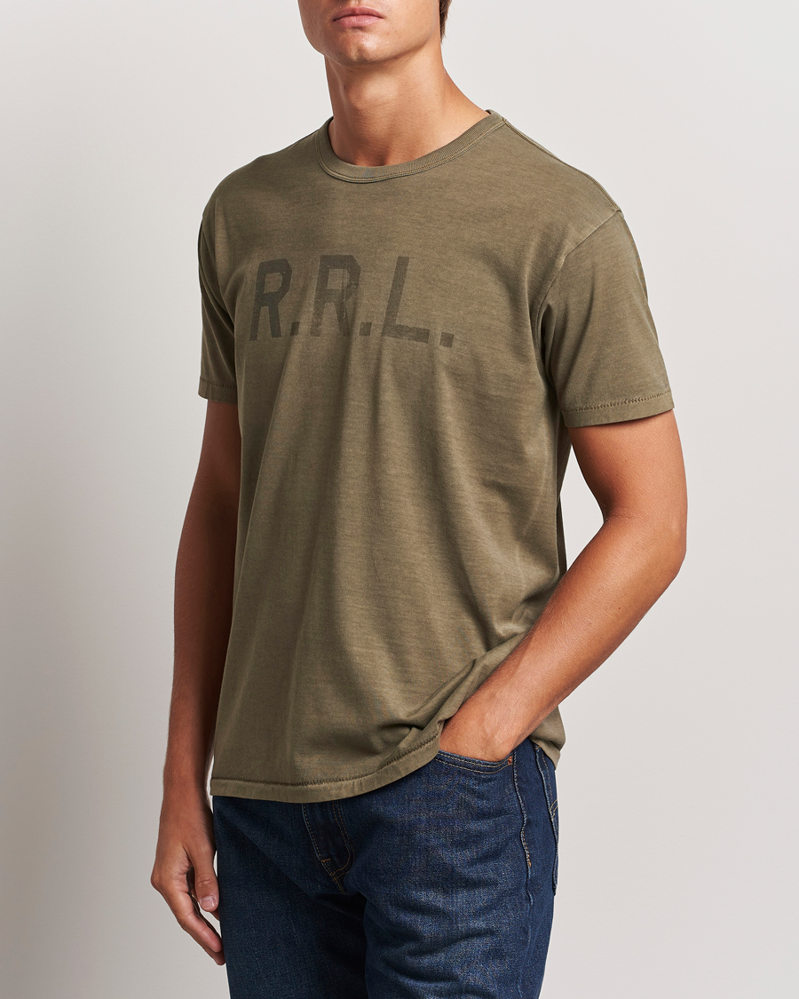Herre | T-Shirts | RRL | Graphic Short Sleeve T-Shirt Olive