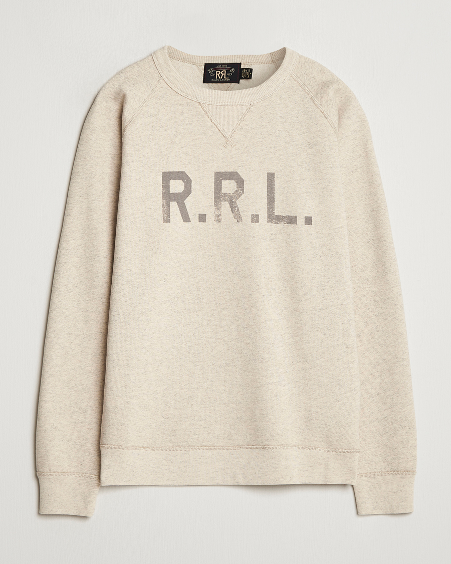 Herre | Trøjer | RRL | Raglan Sleeve Sweatshirt Oatmeal Heather