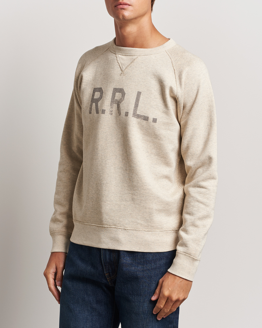 Herre | Trøjer | RRL | Raglan Sleeve Sweatshirt Oatmeal Heather