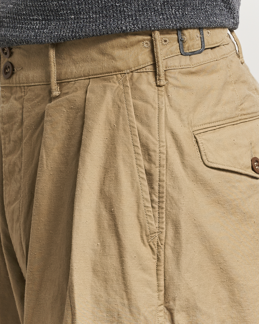 Herre | Bukser | RRL | Hawkes Pleated Chinos Khaki