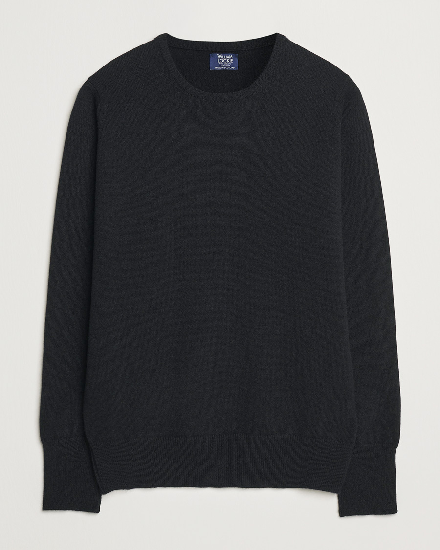 Herre | Trøjer | William Lockie | Rob Lambswool Crewneck Black