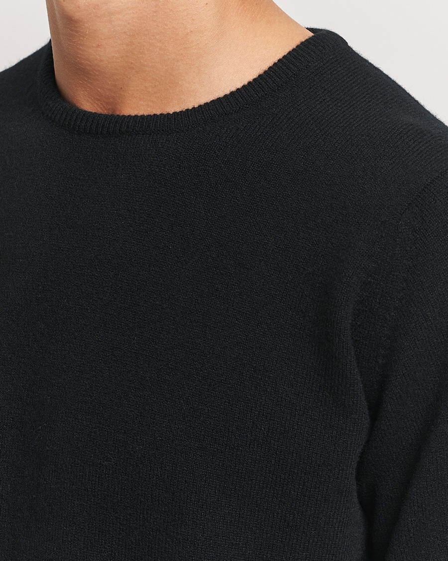 Herre | Trøjer | William Lockie | Rob Lambswool Crewneck Black