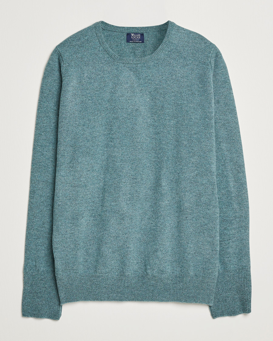 Herre | Trøjer | William Lockie | Rob Lambswool Crewneck Caspian