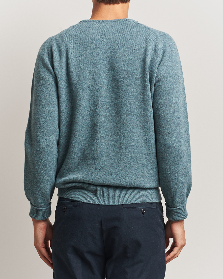 Herre | Trøjer | William Lockie | Rob Lambswool Crewneck Caspian