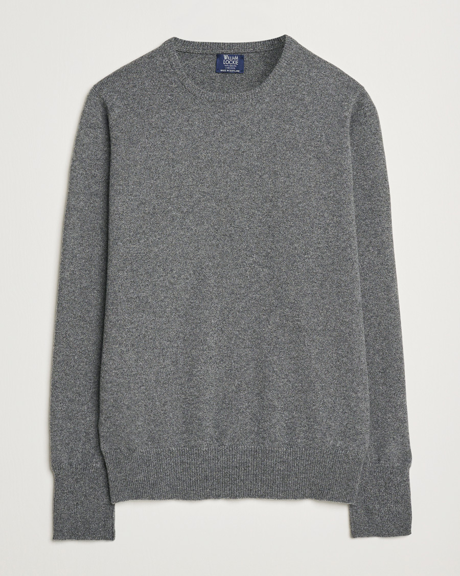 Herre | Trøjer | William Lockie | Rob Lambswool Crewneck Cliff