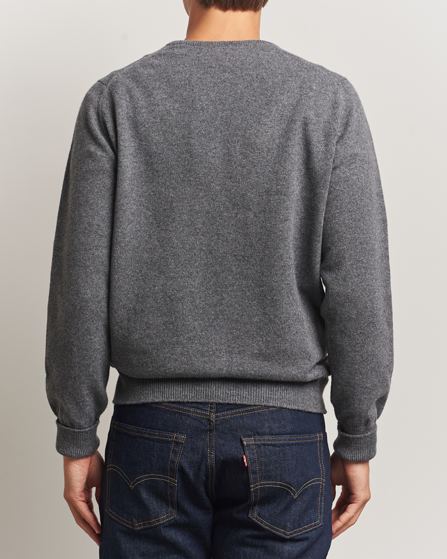 Herre | Trøjer | William Lockie | Rob Lambswool Crewneck Cliff