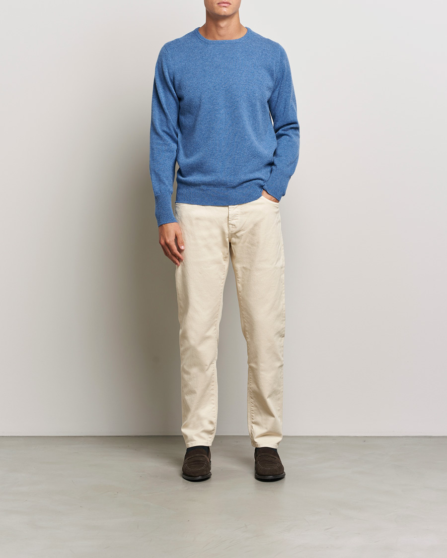 Herre | Trøjer | William Lockie | Rob Lambswool Crewneck Jeans