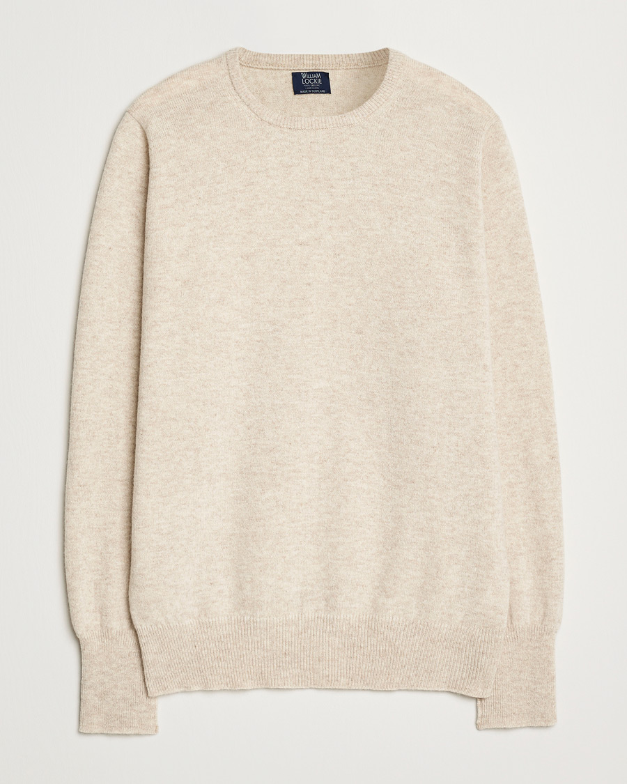 Herre | Trøjer | William Lockie | Rob Lambswool Crewneck Linen
