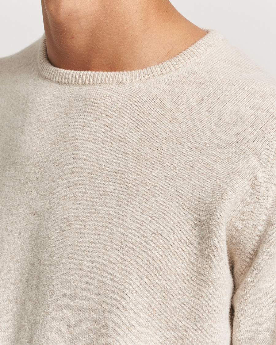 Herre | Trøjer | William Lockie | Rob Lambswool Crewneck Linen