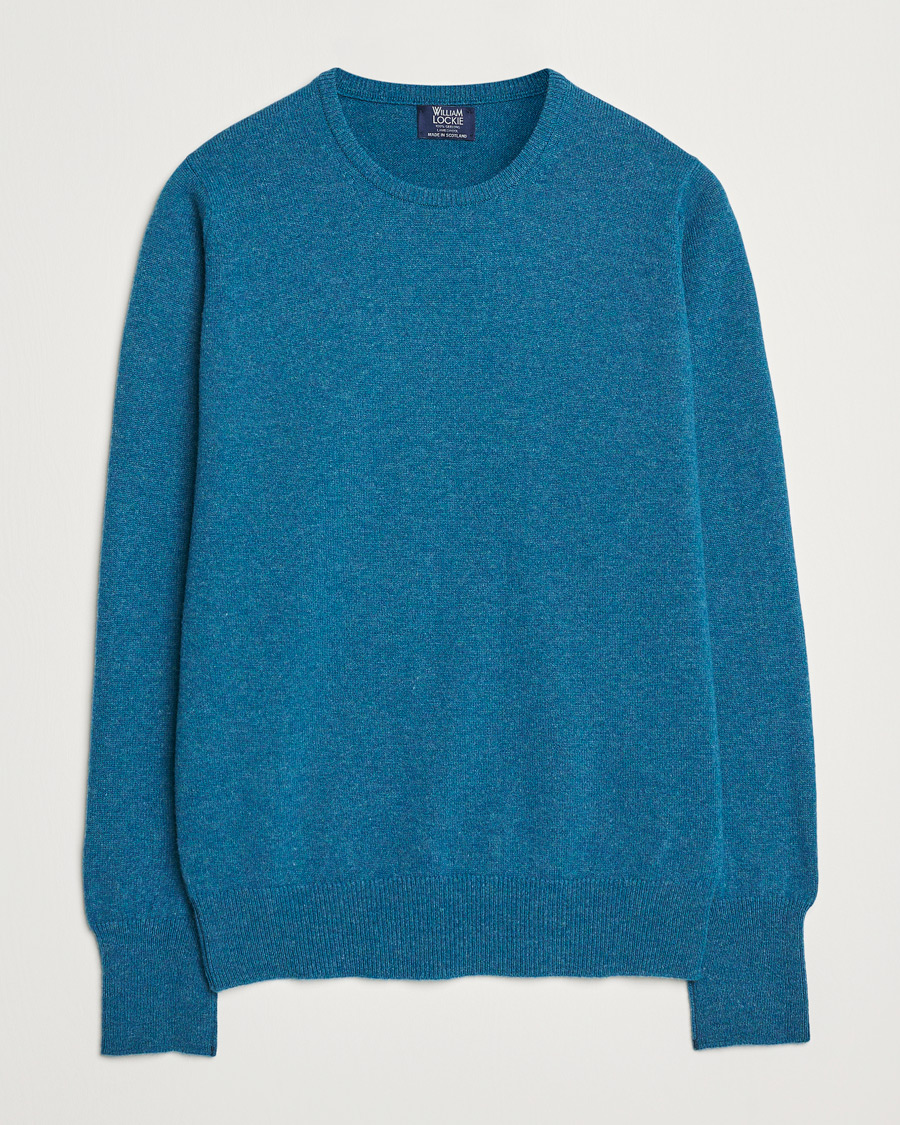 Herre | Trøjer | William Lockie | Rob Lambswool Crewneck Mallard