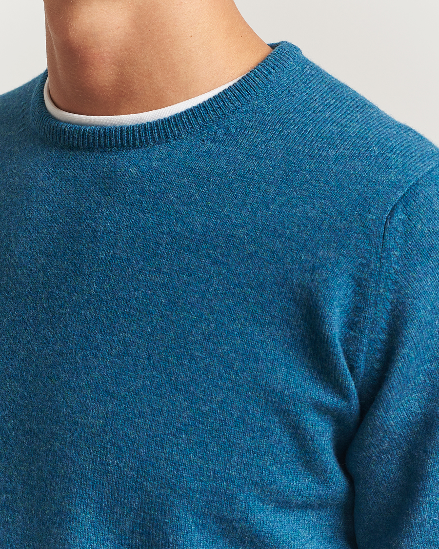 Herre | Trøjer | William Lockie | Rob Lambswool Crewneck Mallard