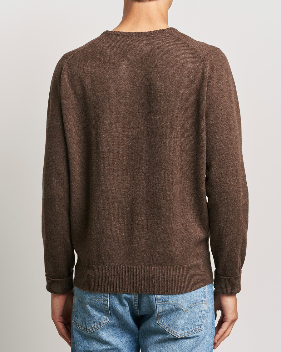 Herre | Trøjer | William Lockie | Rob Lambswool Crewneck Mocha
