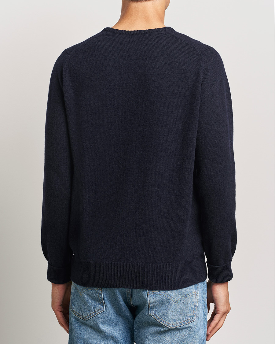 Herre | Trøjer | William Lockie | Rob Lambswool Crewneck Navy