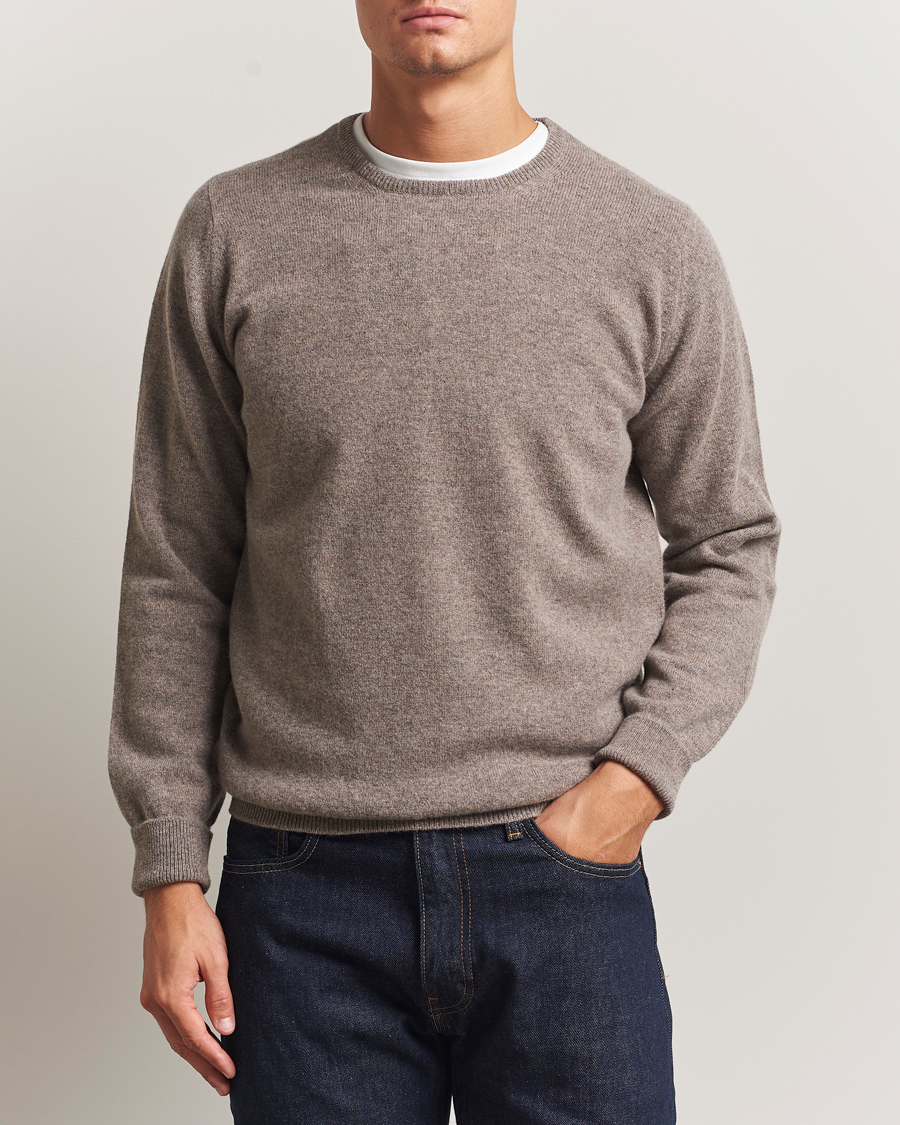 Herre | Trøjer | William Lockie | Rob Lambswool Crewneck Vole