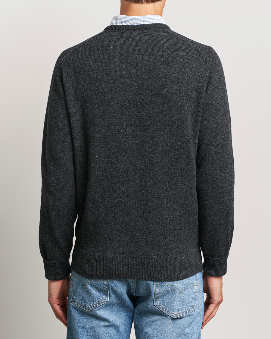 Herre | Trøjer | William Lockie | Rob Lambswool V-Neck Charcoal