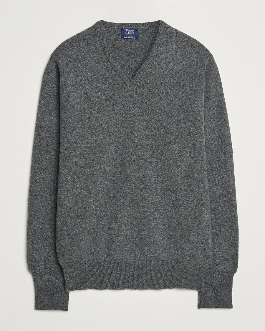 Herre | Trøjer | William Lockie | Rob Lambswool V-Neck Cliff