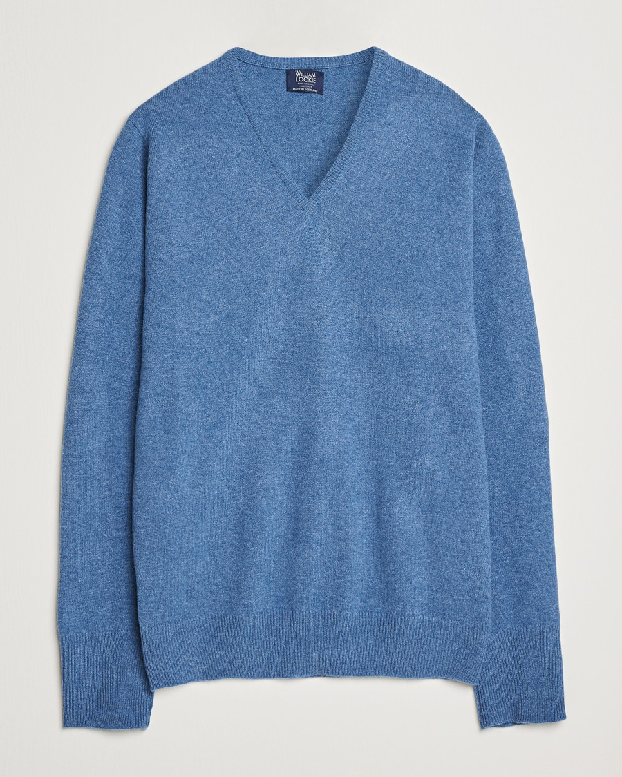 Herre | Trøjer | William Lockie | Rob Lambswool V-Neck Clyde