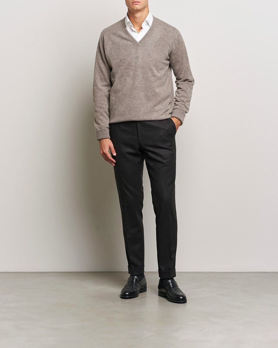 Herre | Trøjer | William Lockie | Rob Lambswool V-Neck Vole