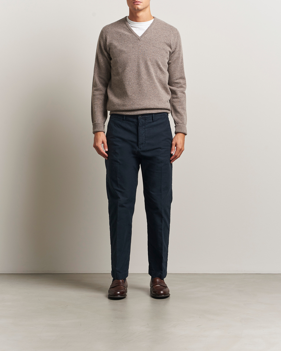 Herre | Trøjer | William Lockie | Rob Lambswool V-Neck Vole