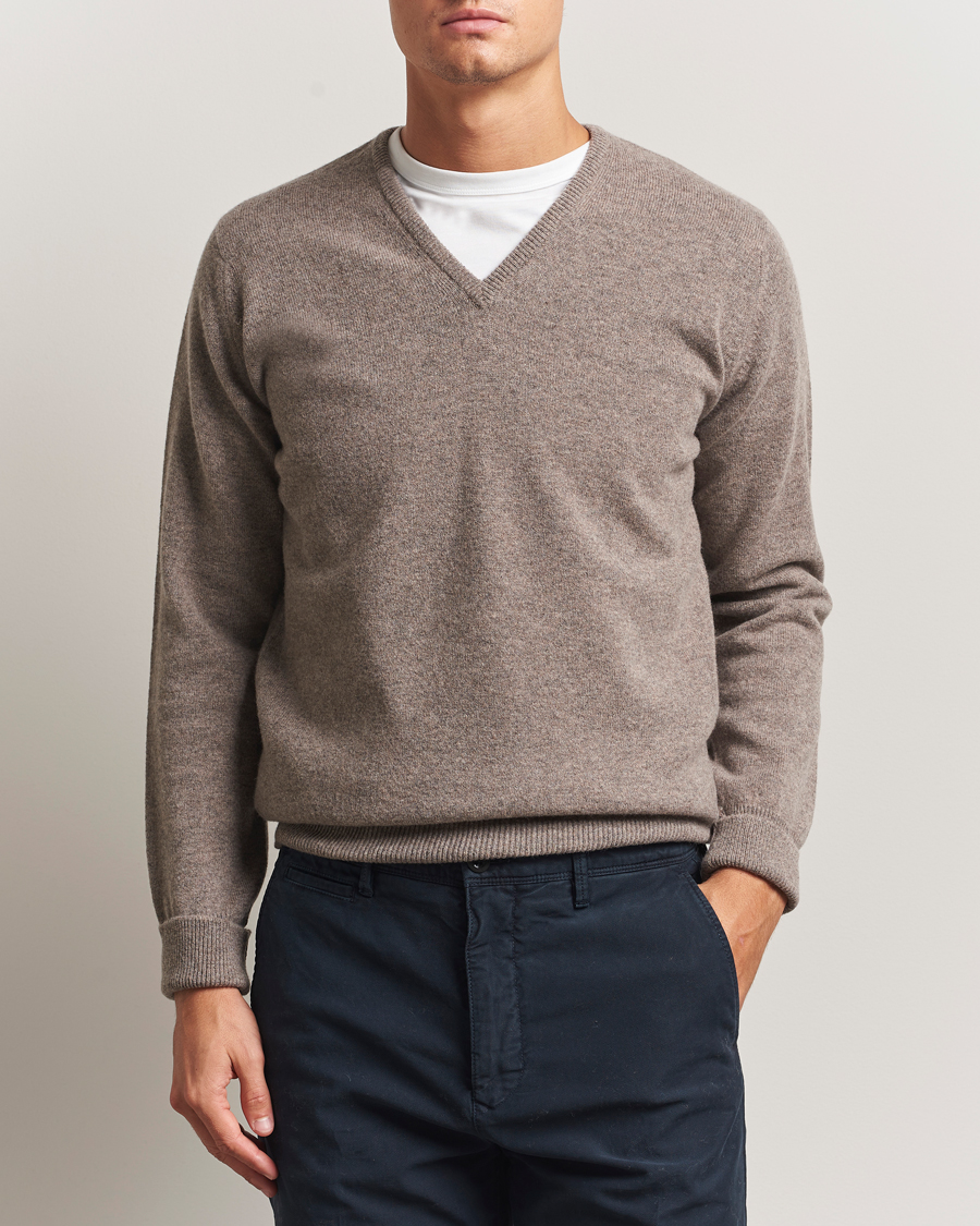 Herre | Trøjer | William Lockie | Rob Lambswool V-Neck Vole