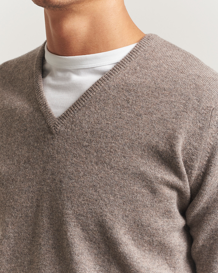 Herre | Trøjer | William Lockie | Rob Lambswool V-Neck Vole