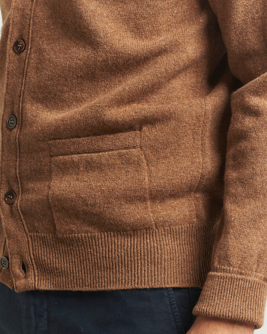 Herre | Trøjer | William Lockie | Rob Lambswool Cardigan Driftwood