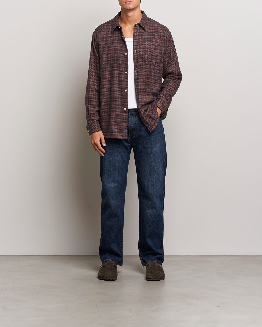 Herre | Skjorter | Palmes | Joseph Flannel Shirt Navy