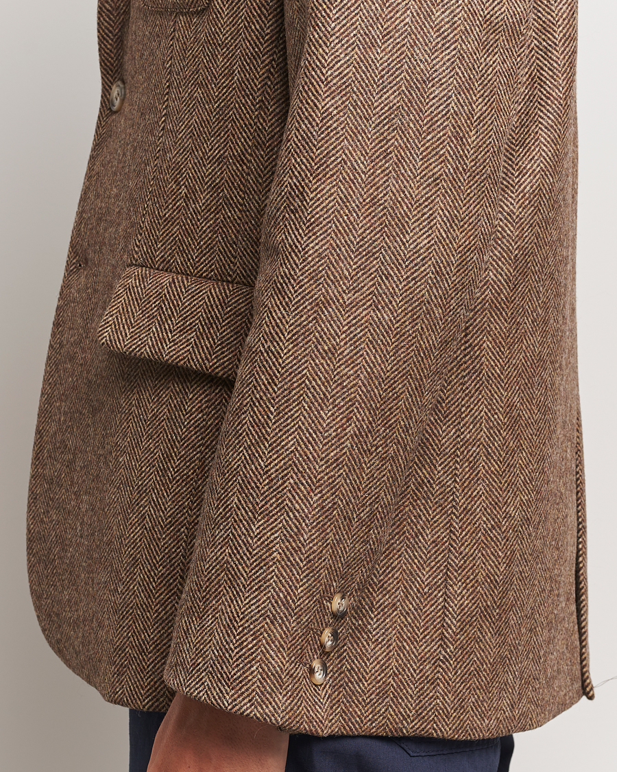 Herre | Blazere & jakker | Palmes | Blaze Herringbone Wool Sport Coat Brown