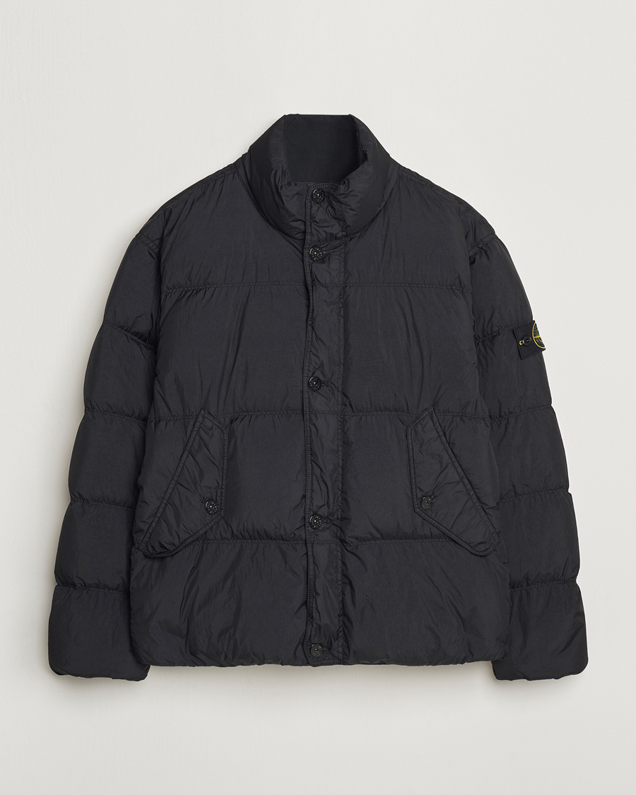 Herre | Jakker | Stone Island | Garment Dyed Recycled Nylon Down Jacket Black