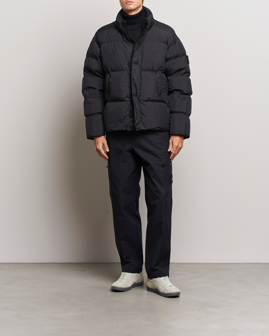 Herre | Jakker | Stone Island | Garment Dyed Recycled Nylon Down Jacket Black