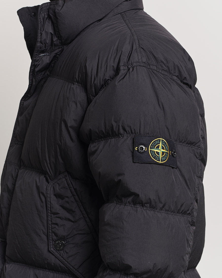 Herre | Jakker | Stone Island | Garment Dyed Recycled Nylon Down Jacket Black