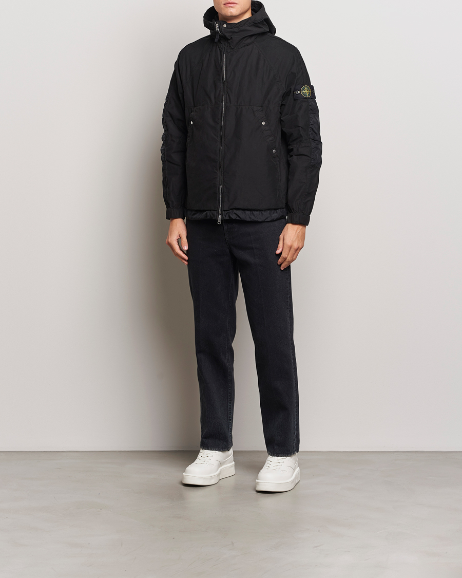 Herre | Jakker | Stone Island | Hooded Lightweight Tela Jacket Black