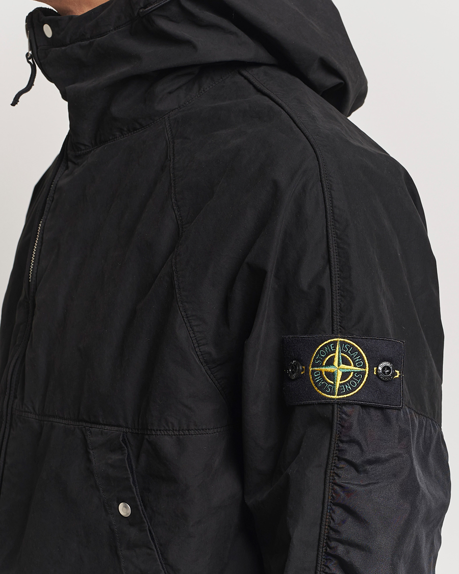 Herre | Jakker | Stone Island | Hooded Lightweight Tela Jacket Black