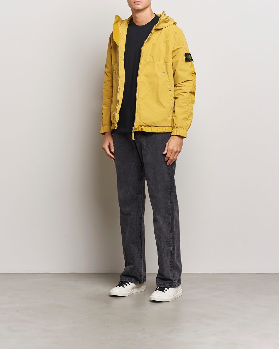 Herre | Jakker | Stone Island | Hooded Lightweight Tela Jacket Mustard