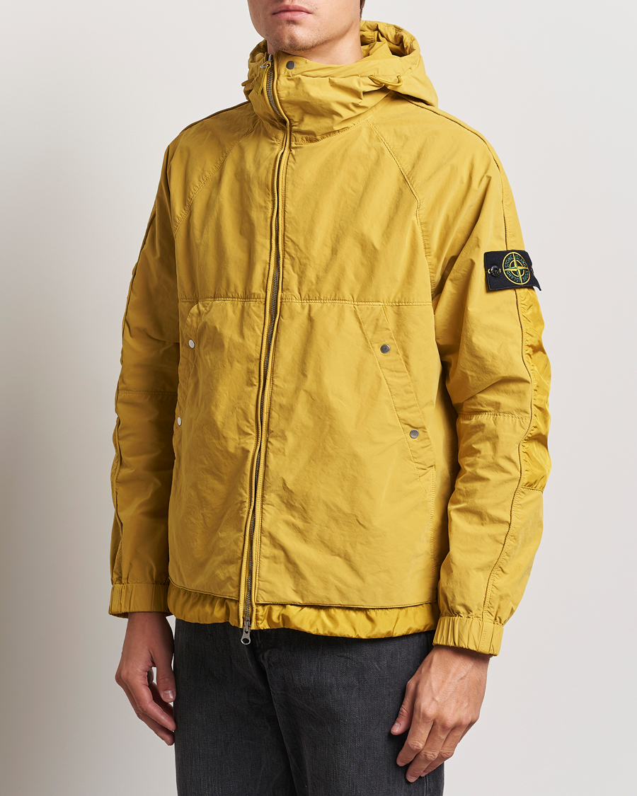 Herre | Jakker | Stone Island | Hooded Lightweight Tela Jacket Mustard