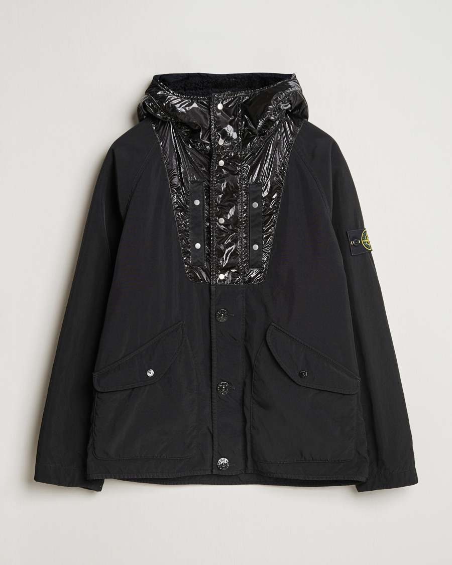 Herre | Jakker | Stone Island | Opaque Nylon Twill Garment Dyed Jacket Black