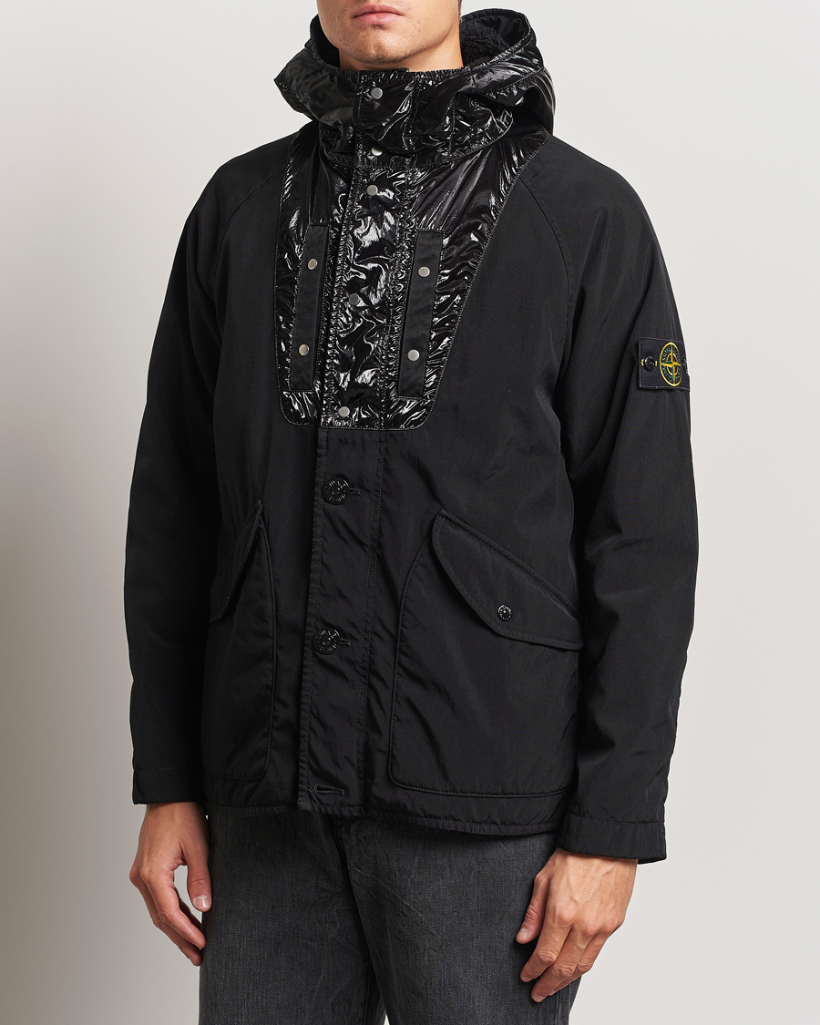 Herre | Jakker | Stone Island | Opaque Nylon Twill Garment Dyed Jacket Black