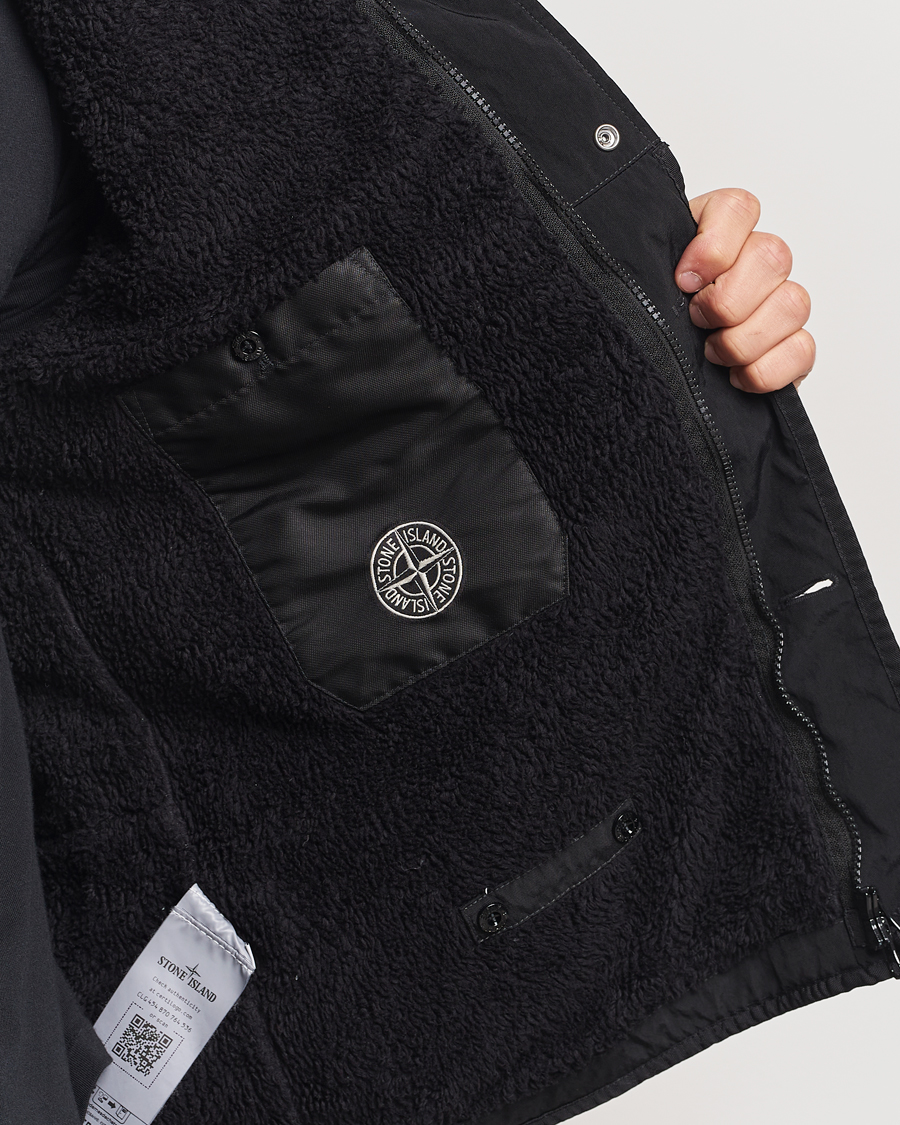 Herre | Jakker | Stone Island | Opaque Nylon Twill Garment Dyed Jacket Black