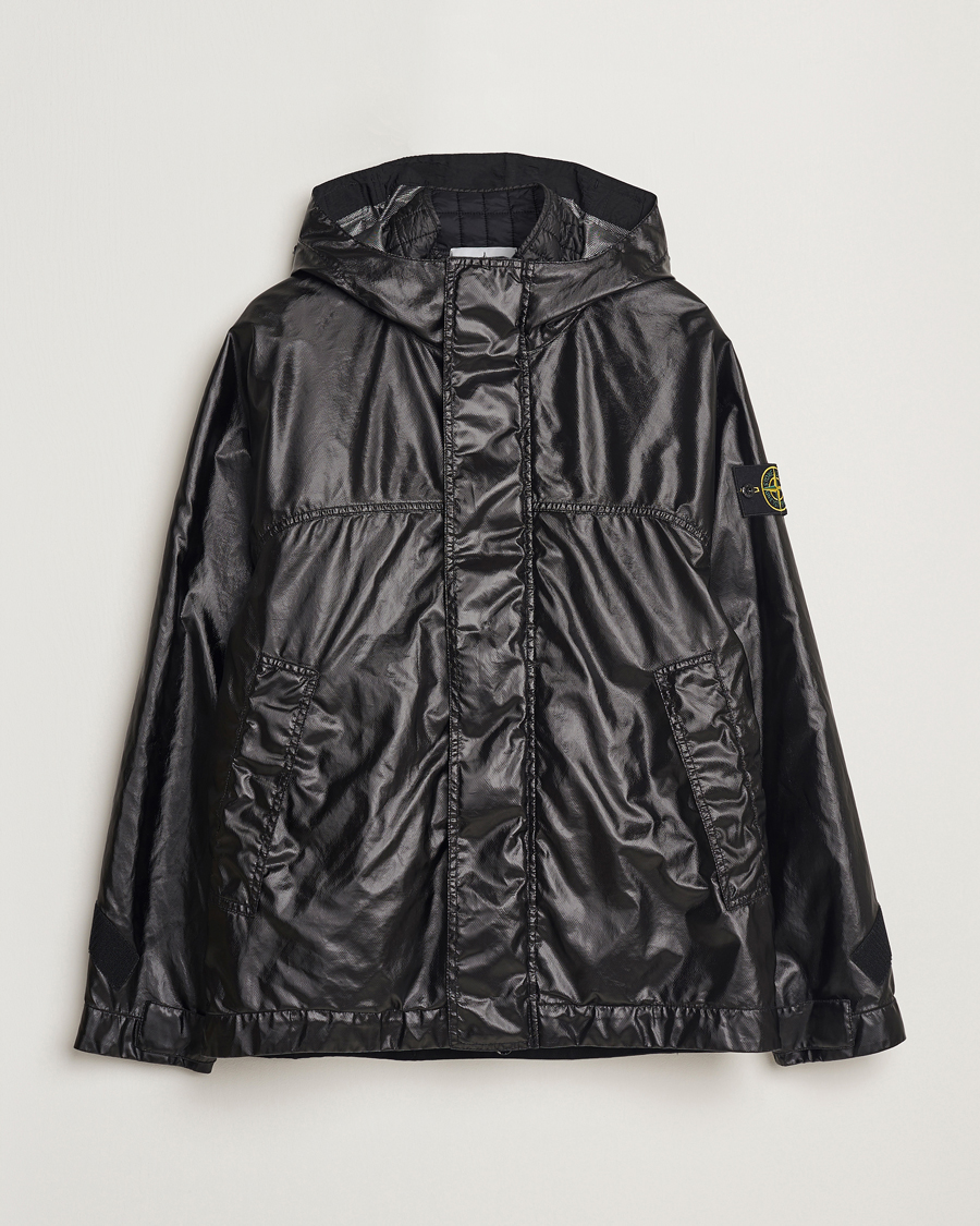 Herre | Jakker | Stone Island | Glass Cover-TC Garment Dyed Detach Vest Jacket Black