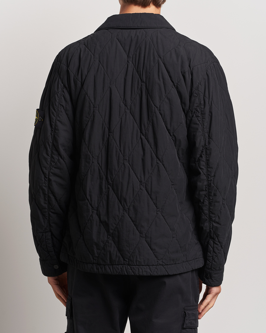Herre | Jakker | Stone Island | 50 Fili Quilted-TC Garment Dyed Jacket Black