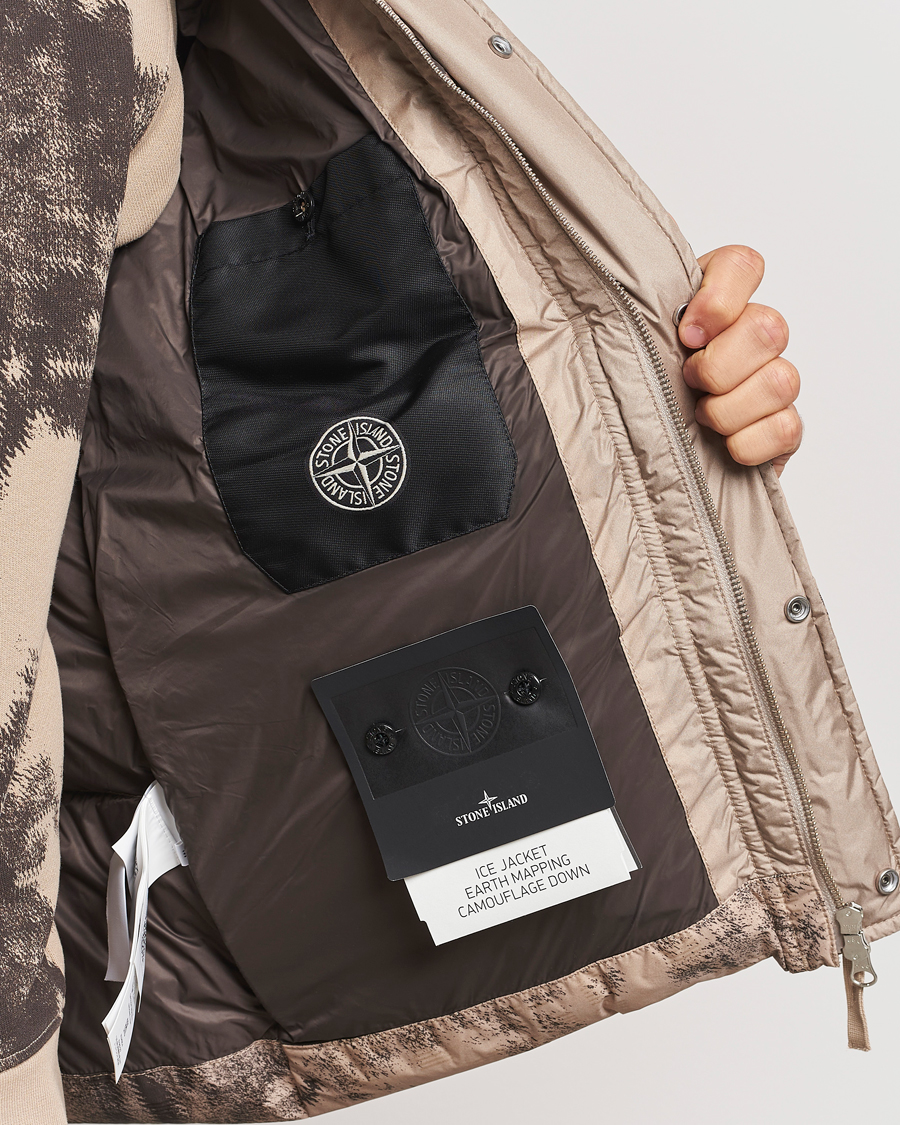 Herre | Jakker | Stone Island | Thermo Sensitive Camo Down Jacket Dove Grey