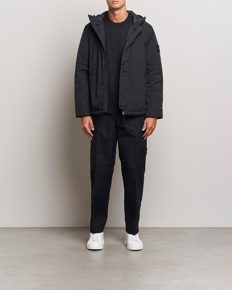 Herre | Jakker | Stone Island | Micro Twill Hooded Jacket Black