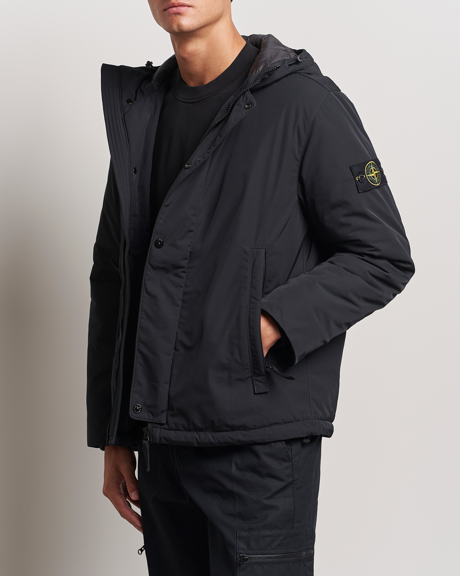 Herre | Jakker | Stone Island | Micro Twill Hooded Jacket Black